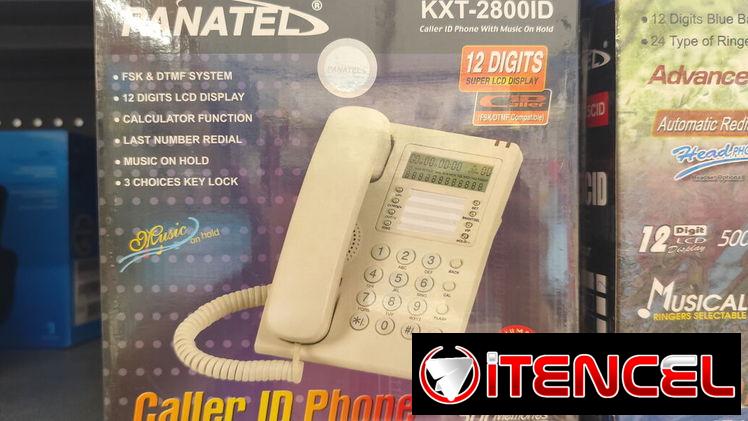 Teléfono fijo con identificador de llamada