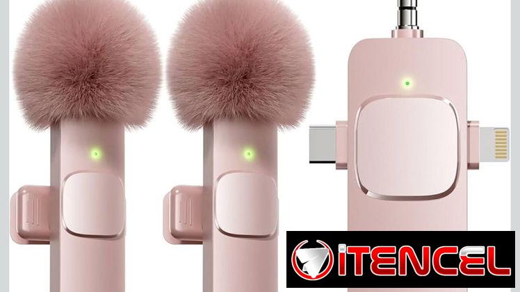Micrófono profesional de creador de contenido