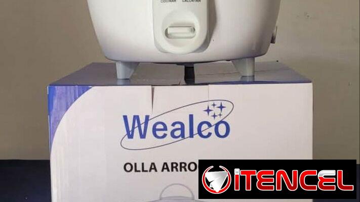Olla Arrocera Marca Wealco. Color Blanca. Capacidad: 1.5 Litros u 8 tazas. Nueva en su caja