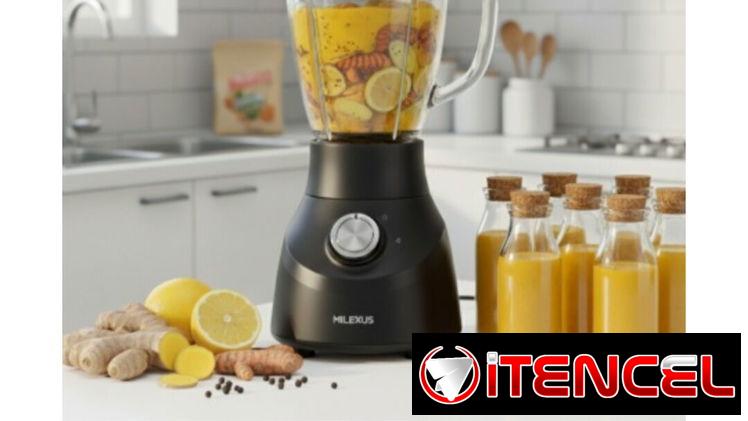 BATIDORA VASO DE VIDRIO MILEXUS