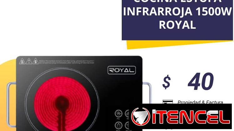Cocina ( Estufa) infrarroja Royal 1500W
