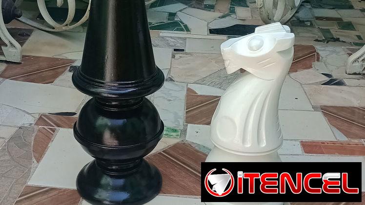 Piezas de ajedrez de madera