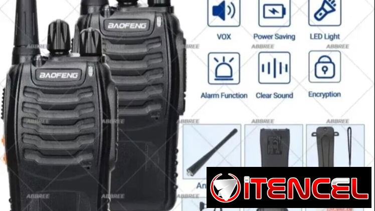 Walkie talkie.  Set de 2u en 150u y set de 4u en 300usd