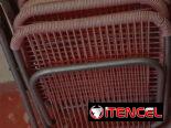 Vendo dos Butacas de aluminio y cordón plástico con brazos de madera. Jaimanitas, playa.