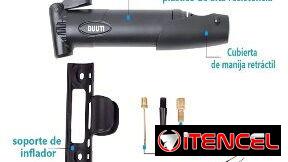 Bomba de aire portatil, para gomas de bicicleta ver imágenes