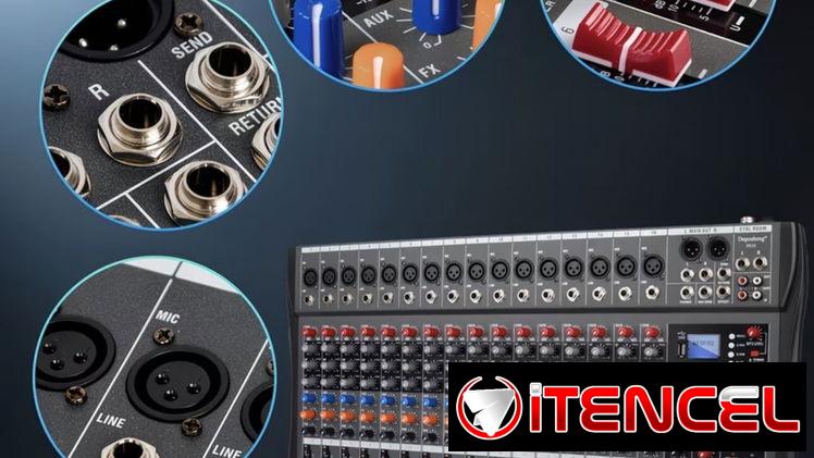 consola mezcladora dj audio