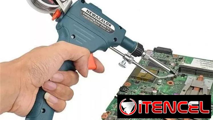 pistola de soldar manos libres con accesorios