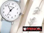 📞53884600.🎇 Set reloj de cuarzo para mujer y brazalete🎇 Mensajería disponible.🚴