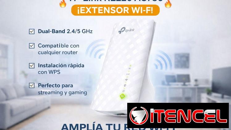 Extender -Repetidor de Rango WiFi – TP-LINK AC750- MODELO RE220 – DOBLE BANDA -1LAN- NUEVO EN SU CAJA