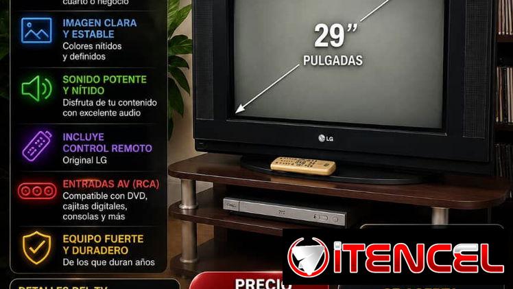 📺🔥 TV LG 29” ORIGINAL – CALIDAD Y POTENCIA 🔥📺