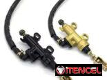Bomba de freno para moto completa con su deposito de liquido de freno ideal para disco trasero.