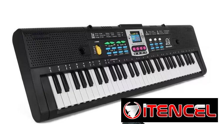 🎶🎹Teclado Electrónico Multifunción 61 Teclas con Micrófono🎹🎶