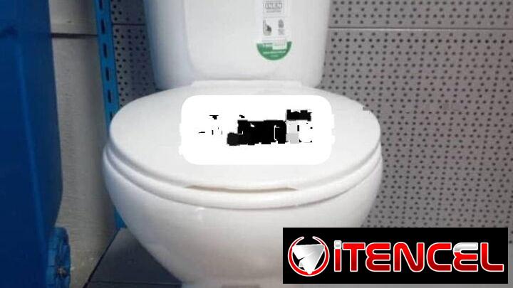 Juego de baño edesa tasa tanke con sus herrajes
