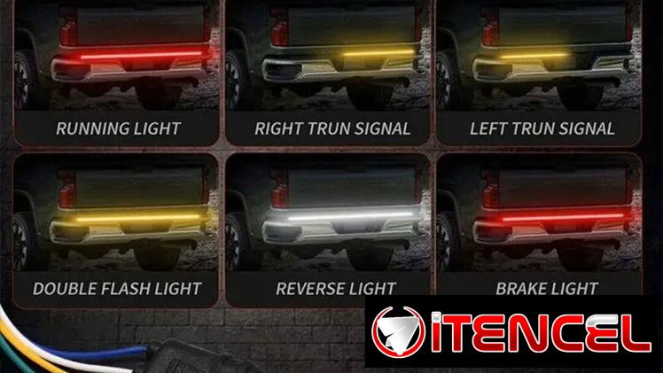 Tira led trasera con combinación de luz población, intermitente, marcha atrás, freno, estacionamiento, calidad.