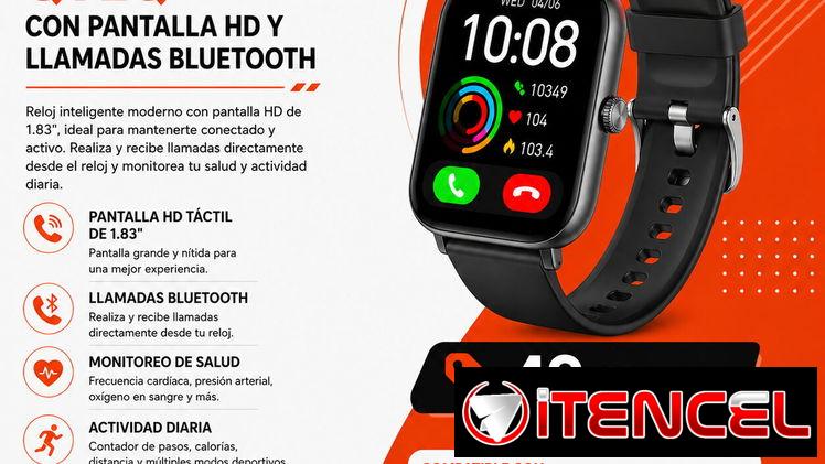 Smartwatch QVEQ con Pantalla HD 1.83” y Llamadas Bluetooth | Reloj Inteligente en La Habana