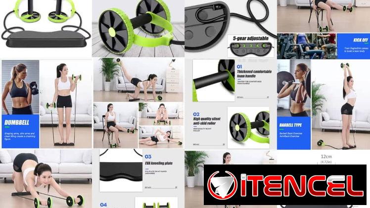 Equipo de ejercicio multifuncional abdominal personalizable, con bandas de resistencia, rodillera, cintura y más   preci
