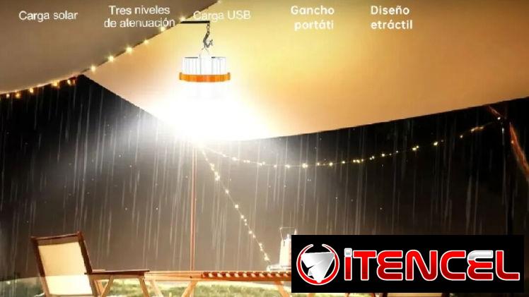Lámpara solar recargable de 150w