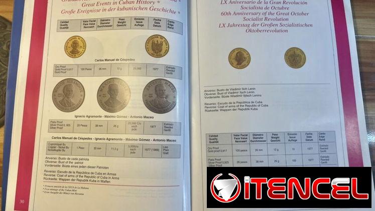 CATÁLOGO DE MONEDAS ANTIGUAS CUBANAS PIEZA DE COLECCIONISTA PRECIO 30 USD LLAMAR AL 55588362 SOLO LA HABANA