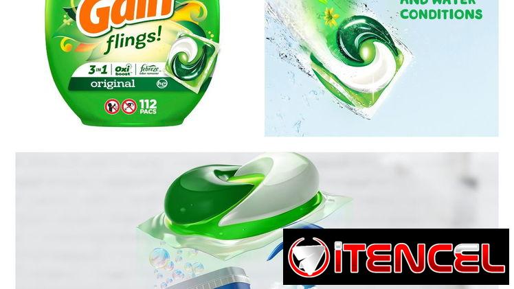 Potes de cápsulas tide  y gain 112 cápsulas, varios olores para que su ropa huela fresca y limpia