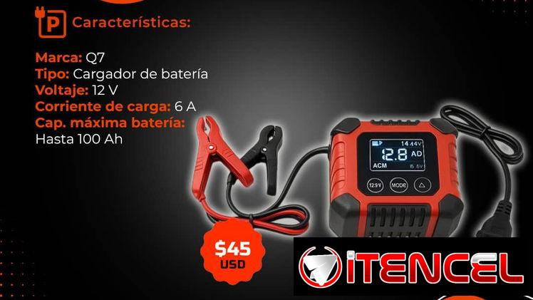 ⚡ 12V-6A⚡ CARGADOR DE BATERIA Q7 DE 12V CON 6A. MENSAJERÍA CON FACTURA Y GARANTÍA 1 MES. TLF 54833699