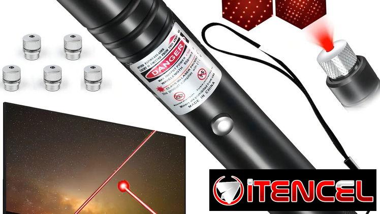 Puntero Láser Rojo Proyector Carga Usb Recargable 5000mw