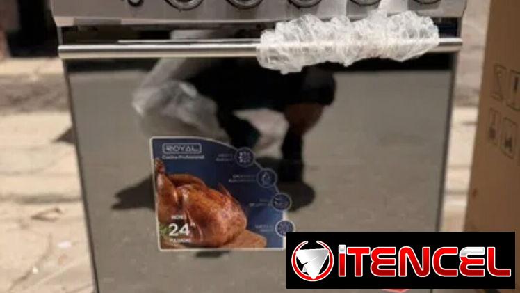 Cocina Royal con magneto y tapa de cristal, 24 pulgadas, 53392358