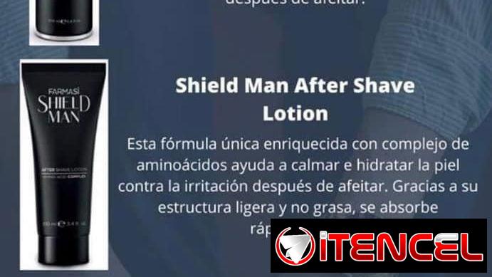 Perfume para Hombres Masculine junto al set Shieldman