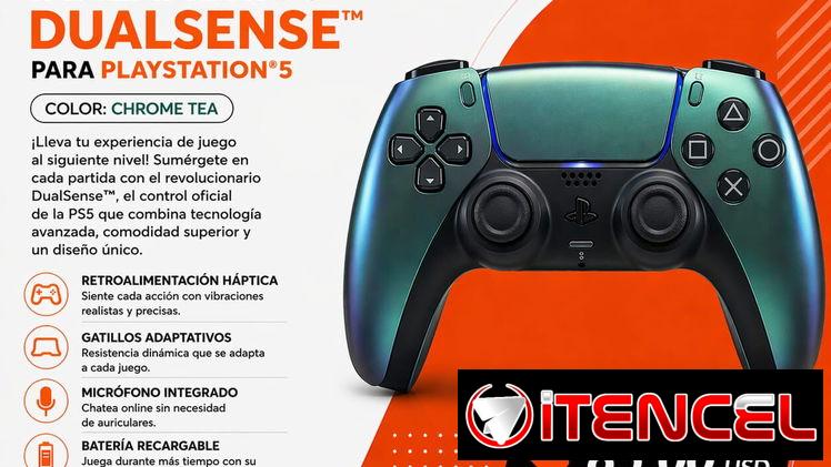 Control Inalámbrico DualSense Chrome Teal para PS5 | Mando Original PlayStation 5 en La Habana