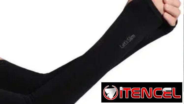 Mangas tipo guantilla para protecion Color negro