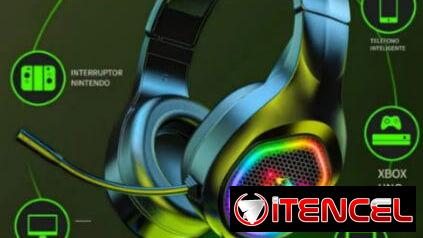 Auriculares Gaming ONIKUMA X15 PRO sonido estéreo de alta calidad Iluminación RGB