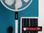 Ventiladores Recargables SANKEY con Panel solar. Puede estar usando el Ventilador TODO EL DÍA, mientras haya Luz del Sol