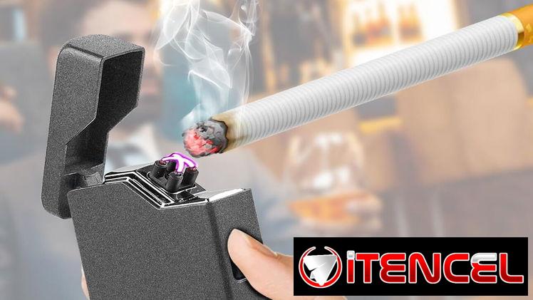 🔥Encendedor eléctrico USB recargable – Fosforera de plasma portátil con indicador🔋 | Regalo elegante🎁