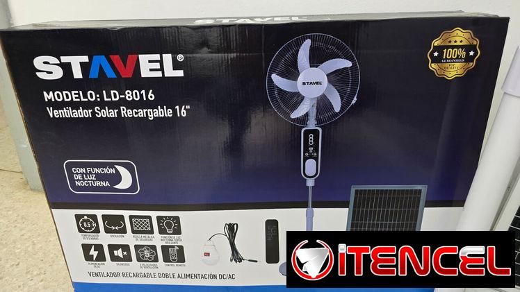 🔋71 USD🔋 VENTILADOR RECARGABLE STAVEL. MENSAJERÍA CON FACTURA Y GARANTÍA. TLF 54833699
