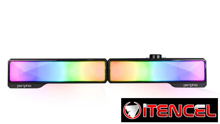 Periphio RGB 2.0 Channel Soundbar Bluetooth | Bocina RGB para PC en La Habana