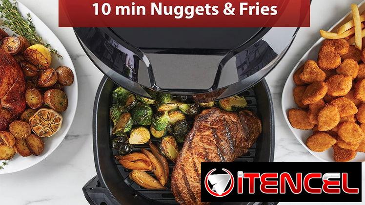 FREIDORA DE AIRE T-FAL EASY FRY XXL 5.8 L CON GRILL DIGITAL 8 PROGRAMAS 99% MENOS GRASA 🔥🍟🍗. ENVÍO DISPONIBLE