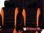 ¢¢-Forro de asientos de 8piezas negro-gris / negro-azul / negro-naranja / negro-rojo en 30usd ¢¢