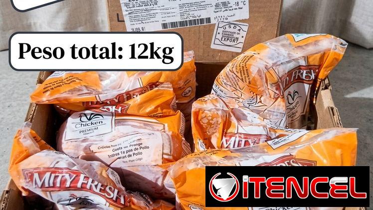 Llamar al #53022682 Caja de pollo Muslo de 12kg trae 6 paquetes precio 13500 cup soy de la habana tengo mensajeria si lo