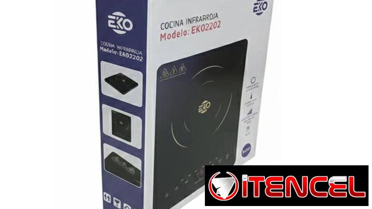 Cocina infrarrojo de 1500W de una hornilla marca EKO. Compatible con todo tipo de utensilios. New.