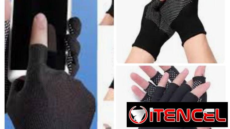 Guantillas antideslizante color negro unica talla para Moto y bicicleta