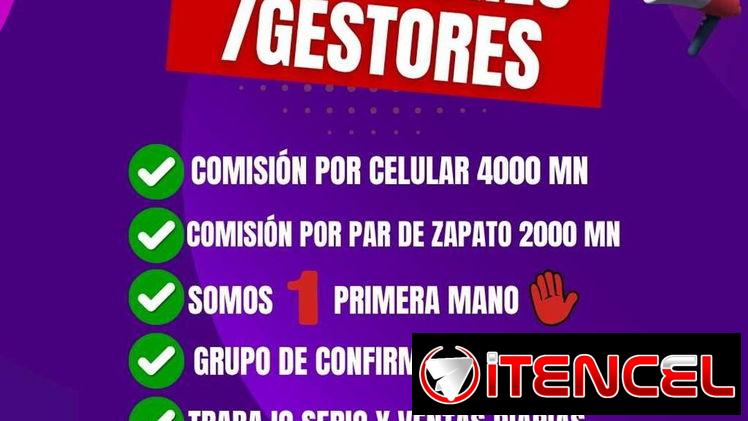 Buscamos gestores para ventas de celulares con las mejores comisiones de la Habana, somos primerísima ✋🏾.