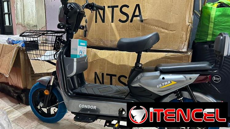 BICIMOTO ELÉCTRICO DE MARCA CONDOR ULTRA COLOR GRIS Y AZUL PRECIO 750 USD en efectivo o vía zelle