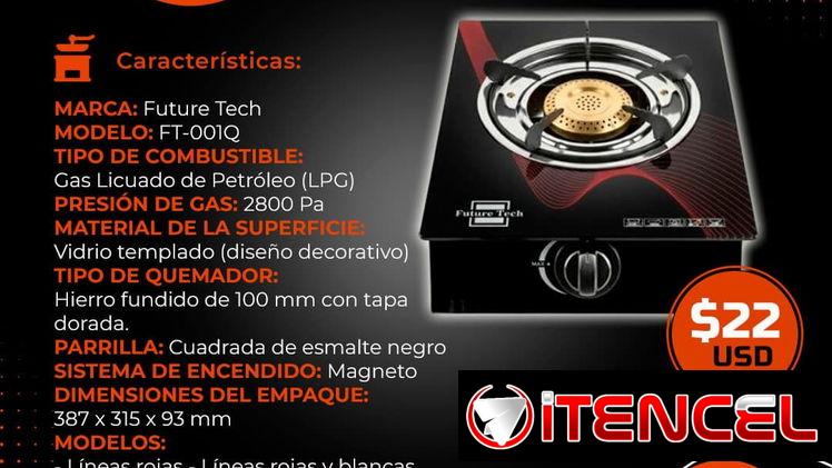 COCINA DE GAS VITROCERAMICA 1Q MARCA SEGURE TECH. MENSAJERIA CON FACTURA Y GANATIA. TL 54833699