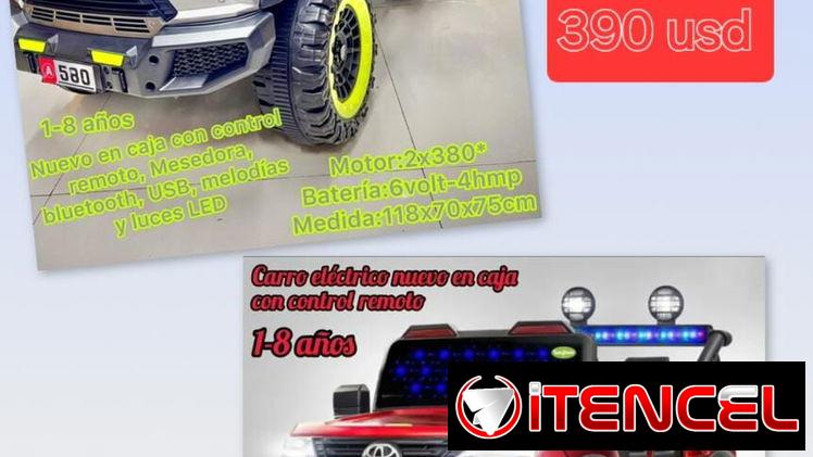 Jeep eléctrico con control remoto para niños de 1-8 años