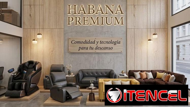 Sillones masajeadores y muebles modernos para sala o descanso