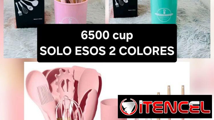 Set de utensilios de cocina de silicona
