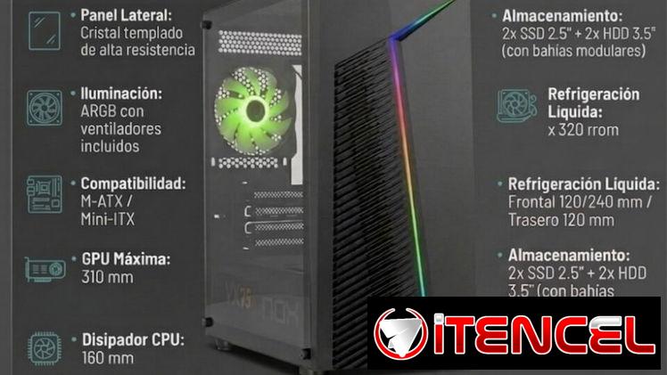 Chasis NOX INFINITY ZETA ATX (1 FAN ARGB Y FRONTAL ARGB)