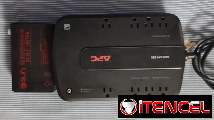 Backup APC ES 550va 330w de mínimo uso con batería nueva de 12v 7ah precio 65usd