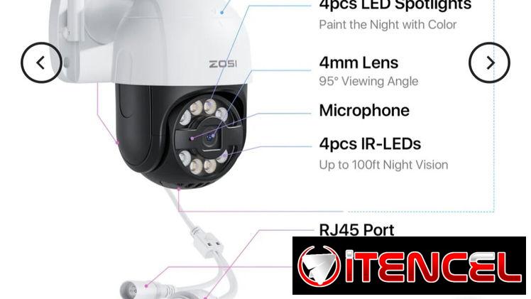 Cámaras de seguridad ZOSI 4MP PTZ MODELO C289 y C298 Pro🔐