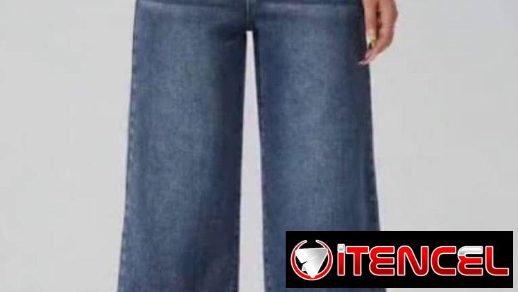 Pantalón campana de mezclilla talla XL