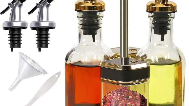 Set de condimentos + aceite y vinagre